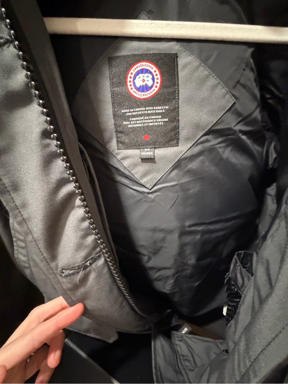 Canada Goose Men’s Black Puffer Jacket with Signature Patch